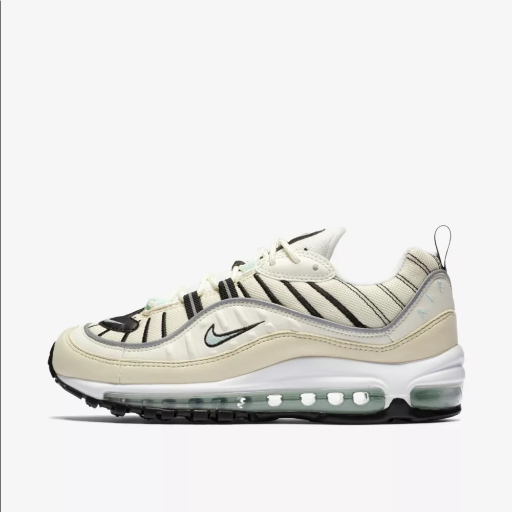 Air Max 98 Cream & Black, Size 8.5